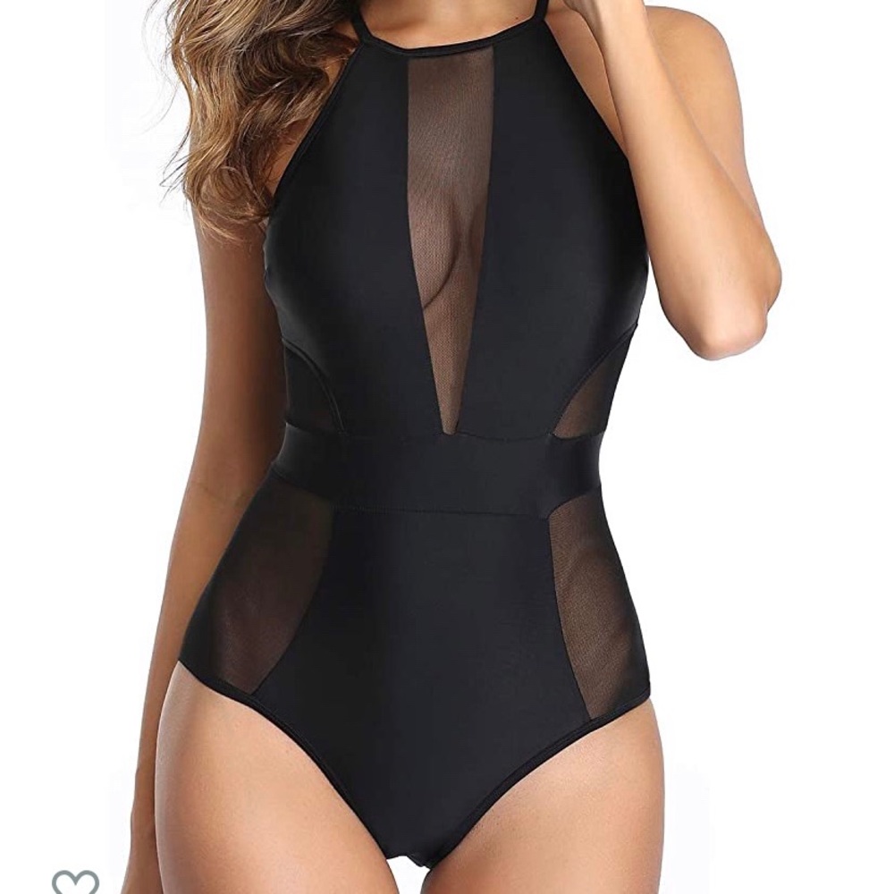 NWT Mesh One Piece Halter